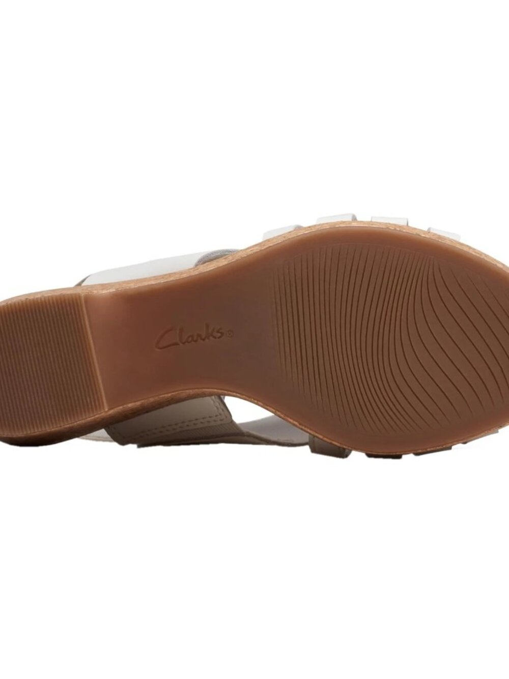 Clarks Giselle Ivy Wedge Sandal White US Size 7.5 - Picture 13 of 14